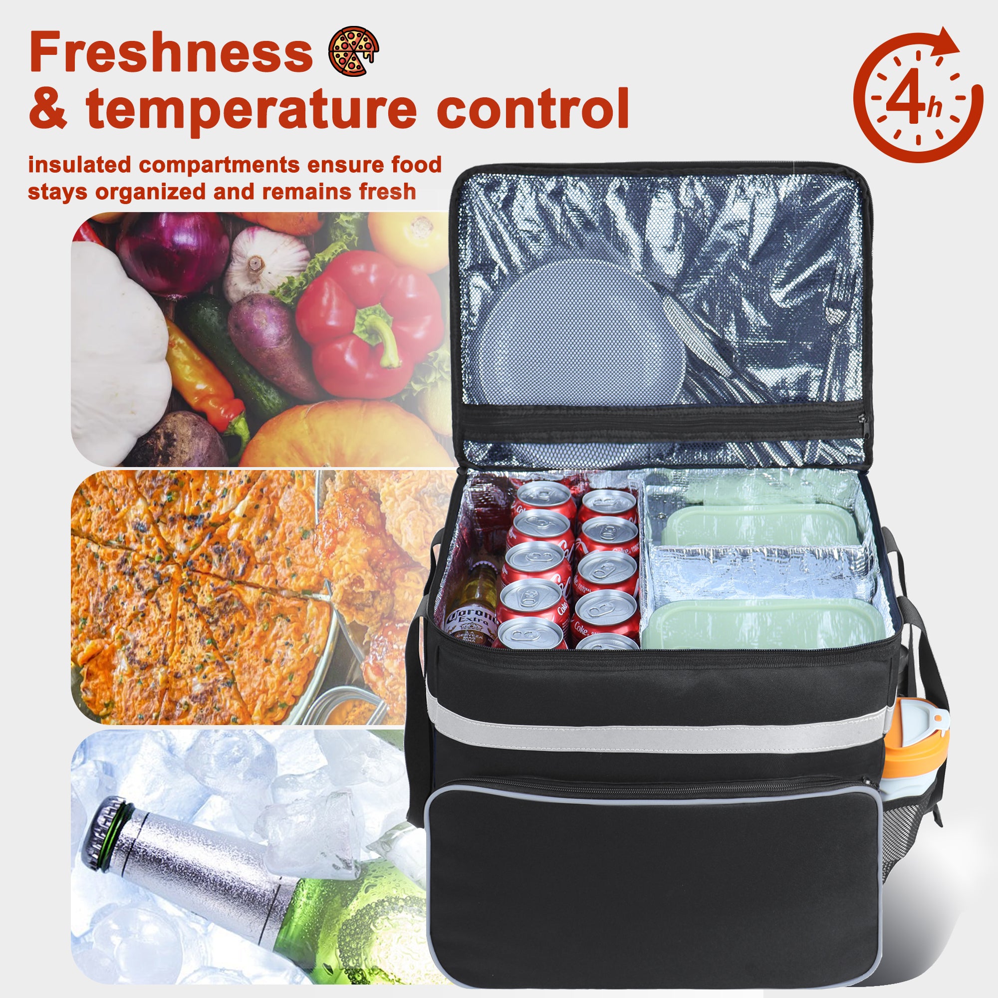 BAGMARVELL Food Delivery Backpack