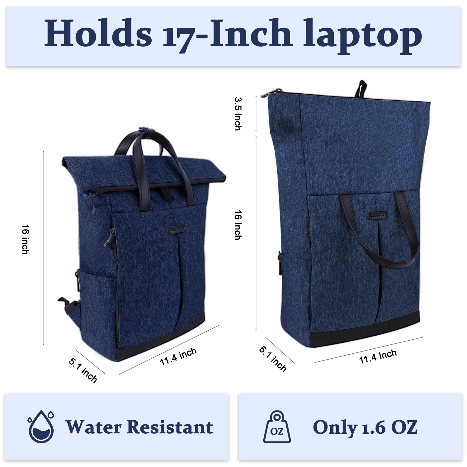 Slim Urban Backpack for Men & Women