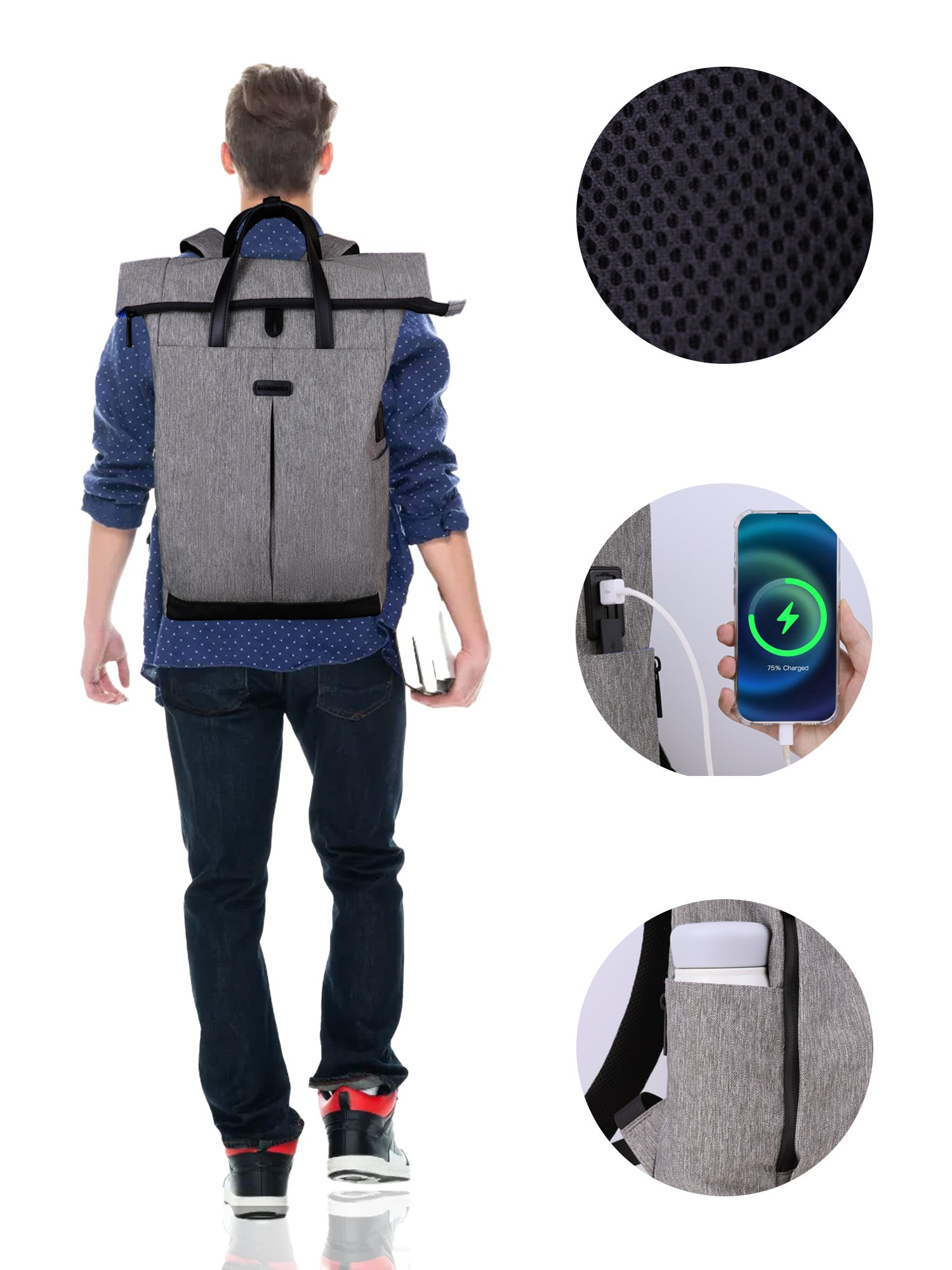Slim Urban Backpack for Men & Women