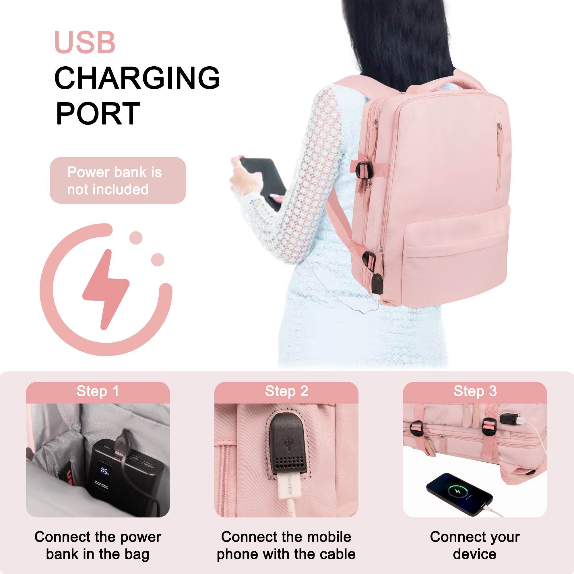 Travel Laptop Backpack for Women