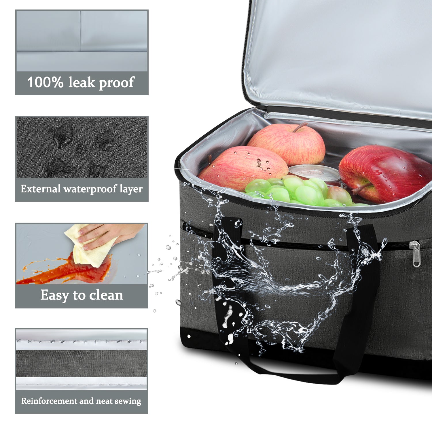 BAGMARVELL Large Insulated Lunch Bag