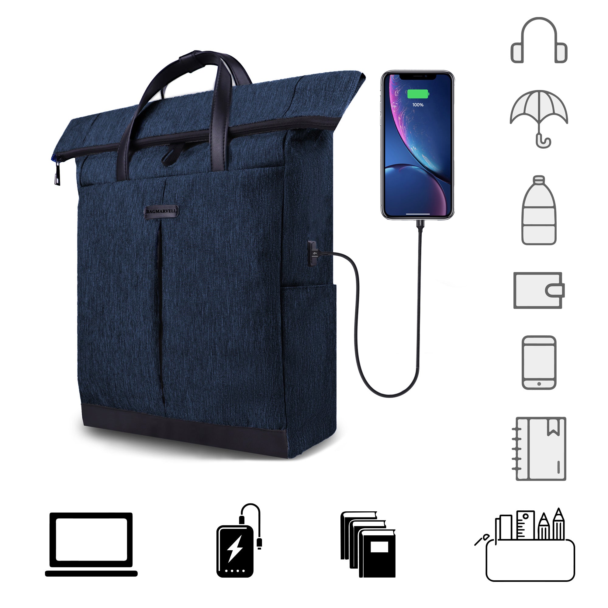 Slim Urban Backpack for Men & Women